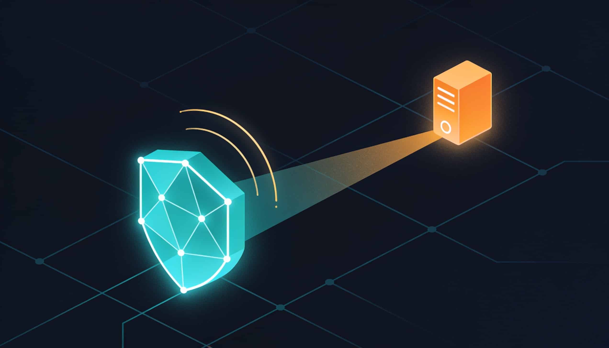 Illustration abstraite représentant l'accès distant sécurisé à un serveur Jellyfin
